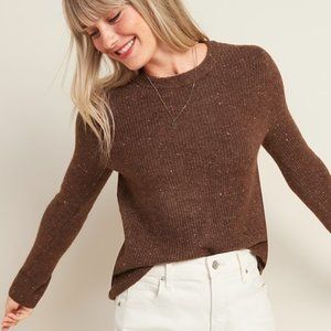 NWT Old Navy Textured Crew-Neck Sweater Chocolate